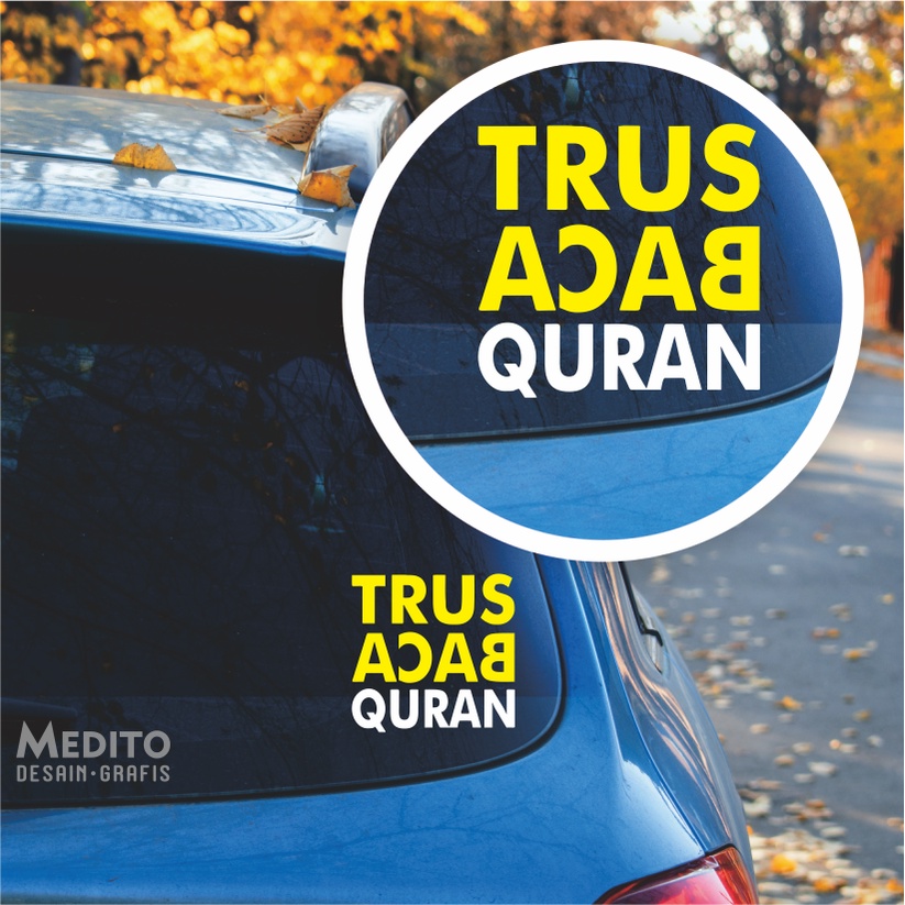 Sticker Cutting Trus Baca Al Quran