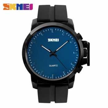 Jam Tangan Skmei Analog Pria JT 98 Skimei Strap Silicone Berkualitas Skemei Cowok Kaca Waterproof