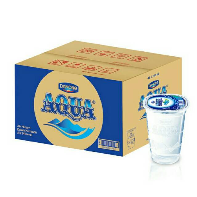  Aqua  gelas  220 ml isi 48 pcs air mineral gelas  air 