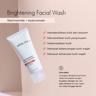 WHITE STORY NIACINAMIDE HYALURONATE BRIGHTENING FACIAL WASH 60GR / N017530