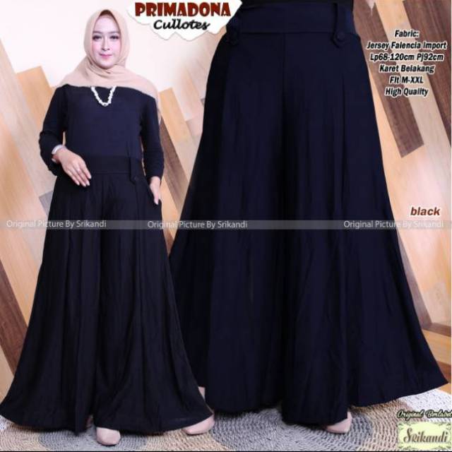 Primadona Celana Kulot Jumbo Big  Size  Bahan  Jersey  Super 