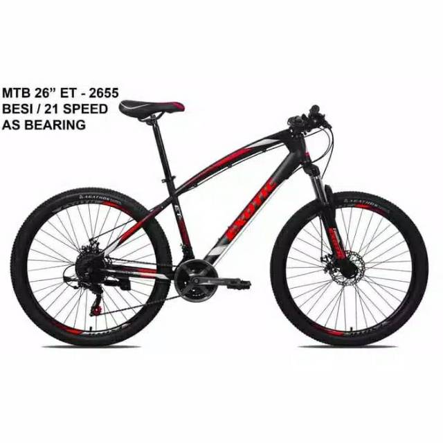 PROMOMTB EXOTIC 26" 2655 SEPERTI SEPEDA GUNUNG THRILL Bonus Botol Minum