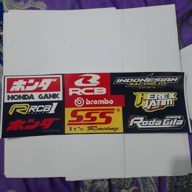 stiker honda stiker rcb sticker sss stiker gank