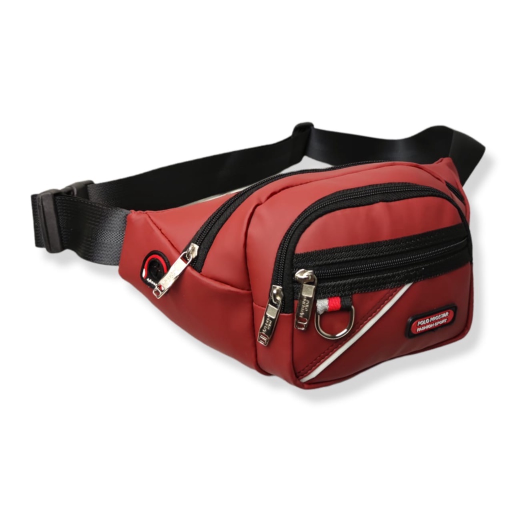 Waistbag Waterproof Original Polo Prostar Bahan Ballon Tebal Anti Air Tas Pinggang &amp; Tas Selempang Bahu