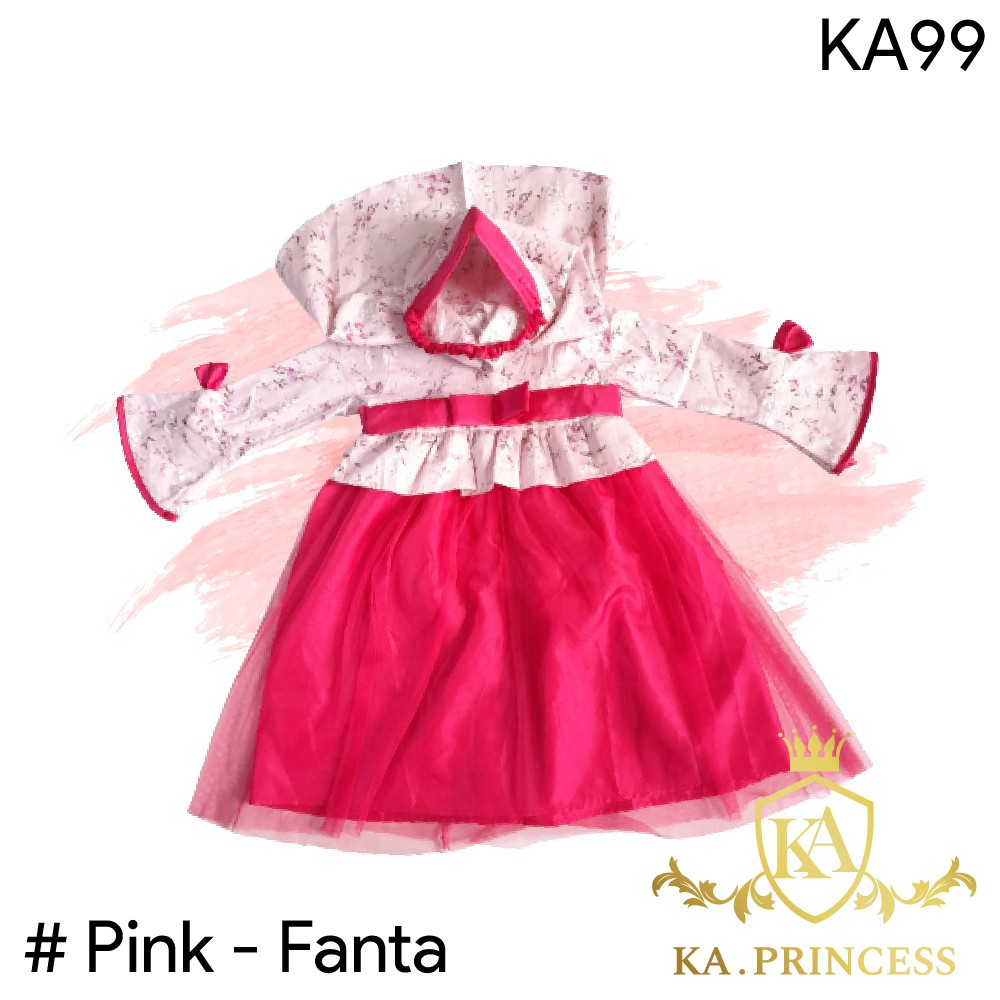 Baju Muslim Bayi Gamis Anak Perempuan 5-18 bulan Gamis Princess Baju Pesta Murah KA99 Gaun Syari'i