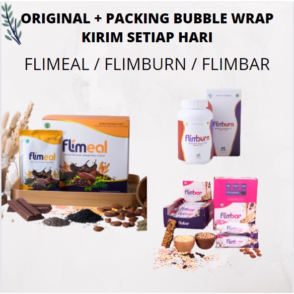 FLIMEAL / FLIMBURN  BPOM HALAL MEAL REPLACEMENT PENGGANTI MAKAN DIET 1 BOX ORI FLIMTY  SNACK BAR ORIGINAL PELANGSING LEMAK