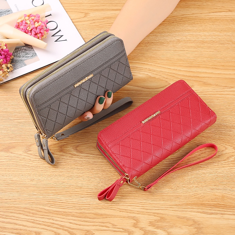 CYS Dompet Wanita Panjang Dompet Wanita Kekinian Dompet Wanita Import Real Pict Dompet Wanita Fashion Termurah Dompet Lipat Panjang D55