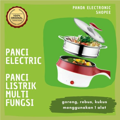 (COD) Panci Elektrik Fry Pan Multifungsi Fleco F 1820T Mug Serbaguna