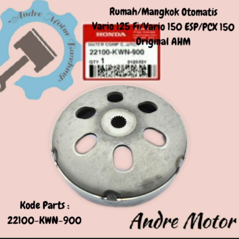 Rumah/Mangkok Kampas Otomatis Vario 125 Fi,Vario 150 Original AHM