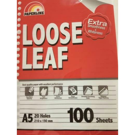 

Isi Kertas Binder - Kertas File - Kertas Note Kertas Loose Leaf 26Ring /100Lembar Produk Terbaik