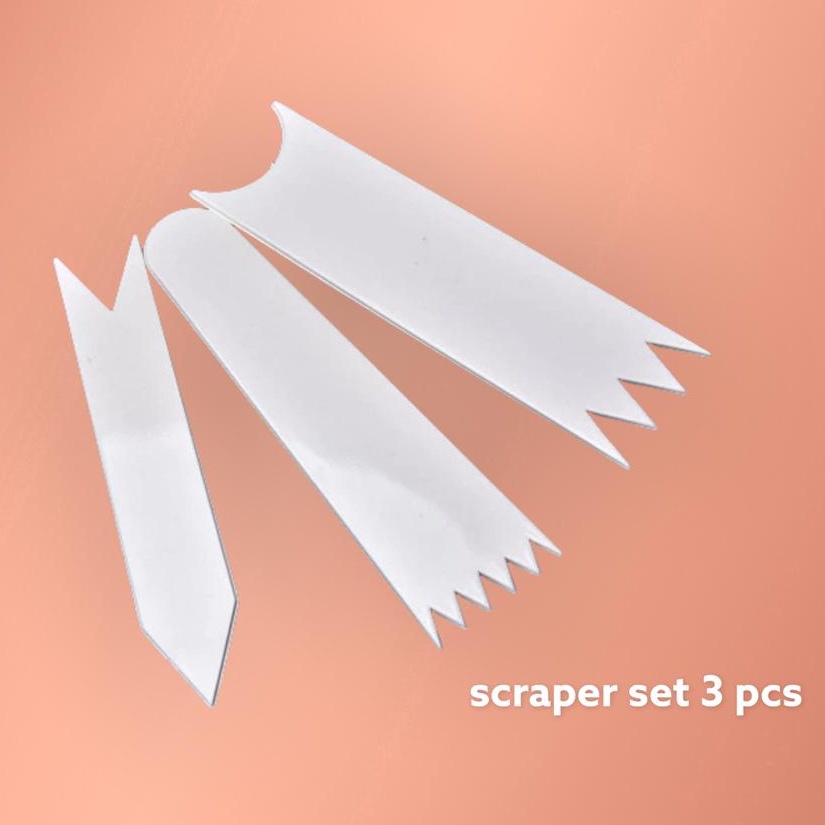 Scaraper Mini Set isi 3 - Scraper Butter Cream