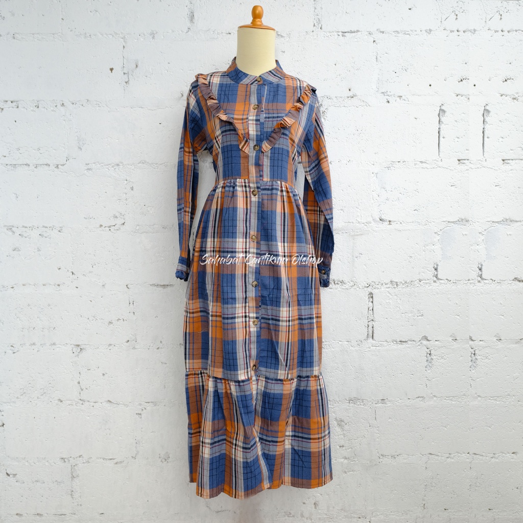 Gamis Remaja Dress Busui Flanel Rempel Dada Mantul Original Brand Jenwill