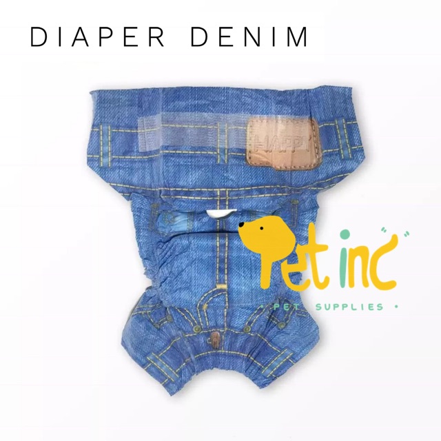 ECERAN - Dog or cat diaper random motif ( loop, mens, pee)