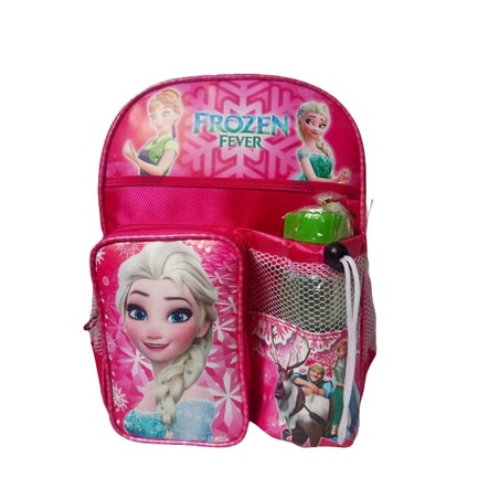 BISA COD / BAYAR DITEMPAT/Tas Ransel Sekolah Paud - TK Anak Perempuan Gambar Kartun Free Botol Minum