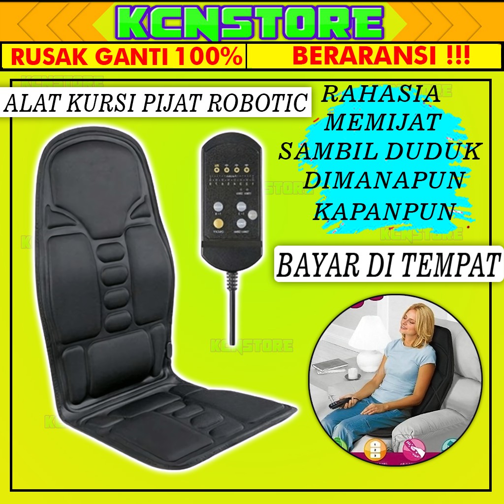 ALAT KURSI PIJAT DUDUK PUNGGUNG ROBOTIC CUSHION MASSAGE MOBIL TERAPI PIJATAN KESEHATAN MEDIS
