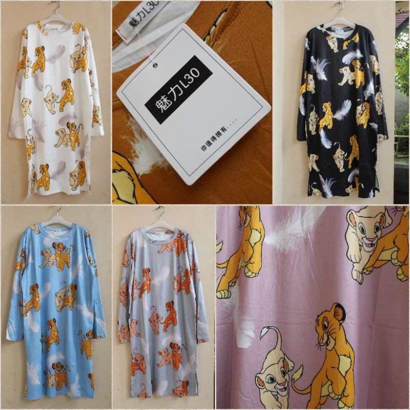 Tunik Kaos Tangan Panjang Lion King by L30