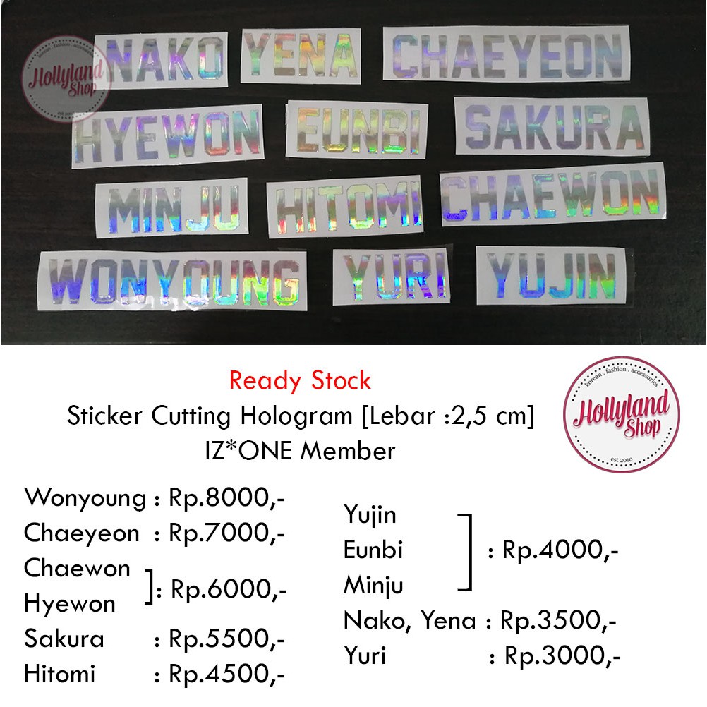 

Sticker Cutting IZ*ONE Monsta X Member Unofficial