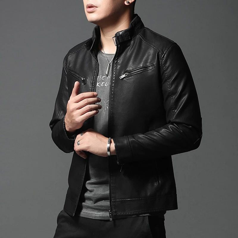 JAKET KULIT PRIA ASLI DOMBA SLIMFIT TERBARU SUPER ORIGINAL