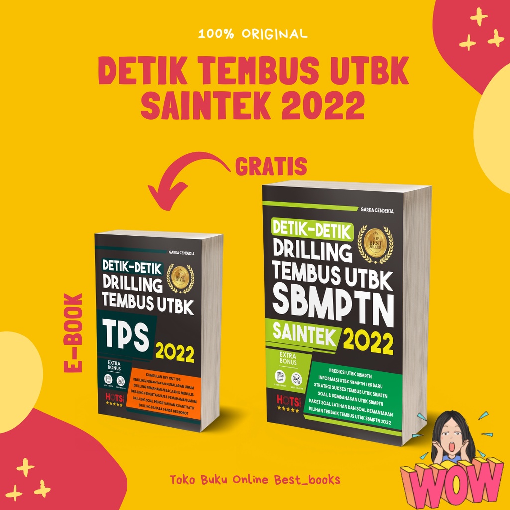 BUKU SBMPTN SAINTEK 2022 / DETIK DRILLING TEMBUS UTBK SBMPTN SAINTEK 2022