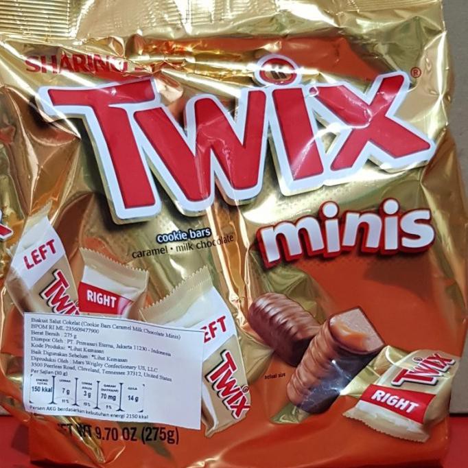 

TERBARU TWIX CARAMEL MILK COOKIE MINIBAR CHOCOLATE WAFER COKLAT MINI USA 275GR
