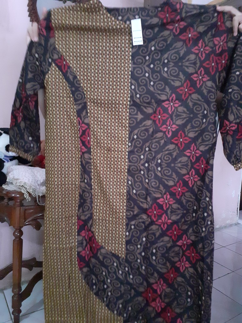 Gamis Batik Kombinasi Manggar Padi Sekar Cantik Kubis Kipas Daun Kupu Nadine Gendis Kawung Termurah