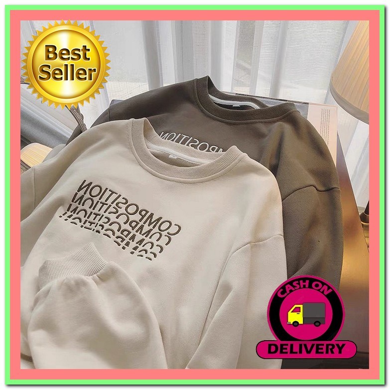 Florina Fashion Store Baju Wanita Atasan Wanita Sweater Times Up Switer Wanita Sweater Wanita Sweate