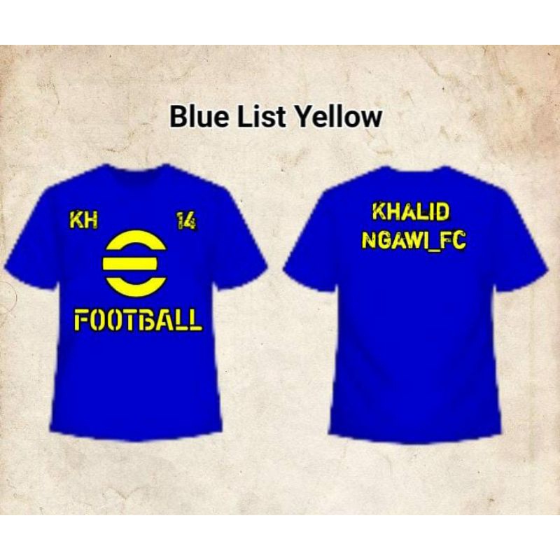 Kaos Edisi Efootball Blue terbaru terlaris / kaos / baju / kaos distro