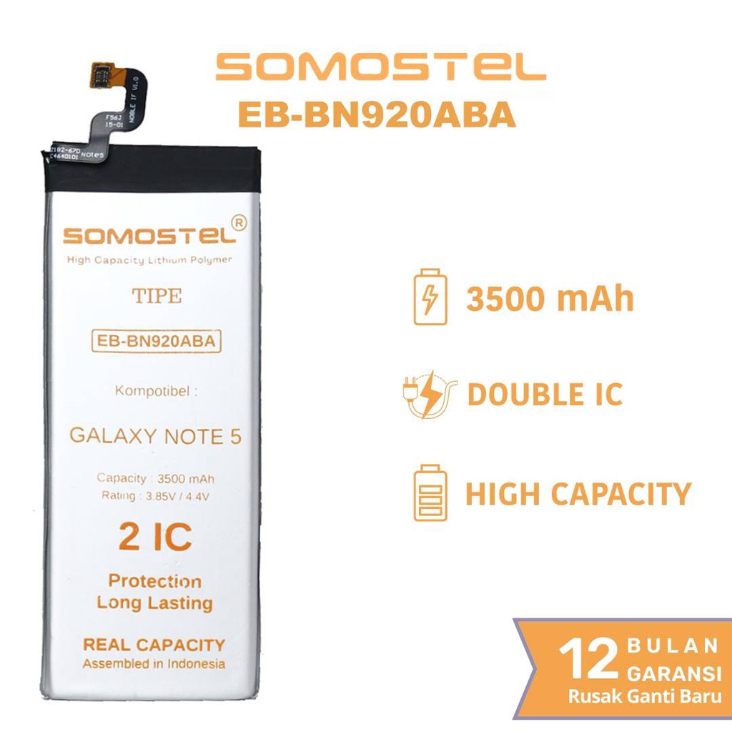 Somostel - EB-BN920ABA EB BN920ABA Samsung Galaxy Note 5 Batre Batrai Baterai