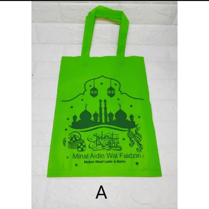 

goodie bag hijau lebaran idul fitri perayaan kantong souvenir