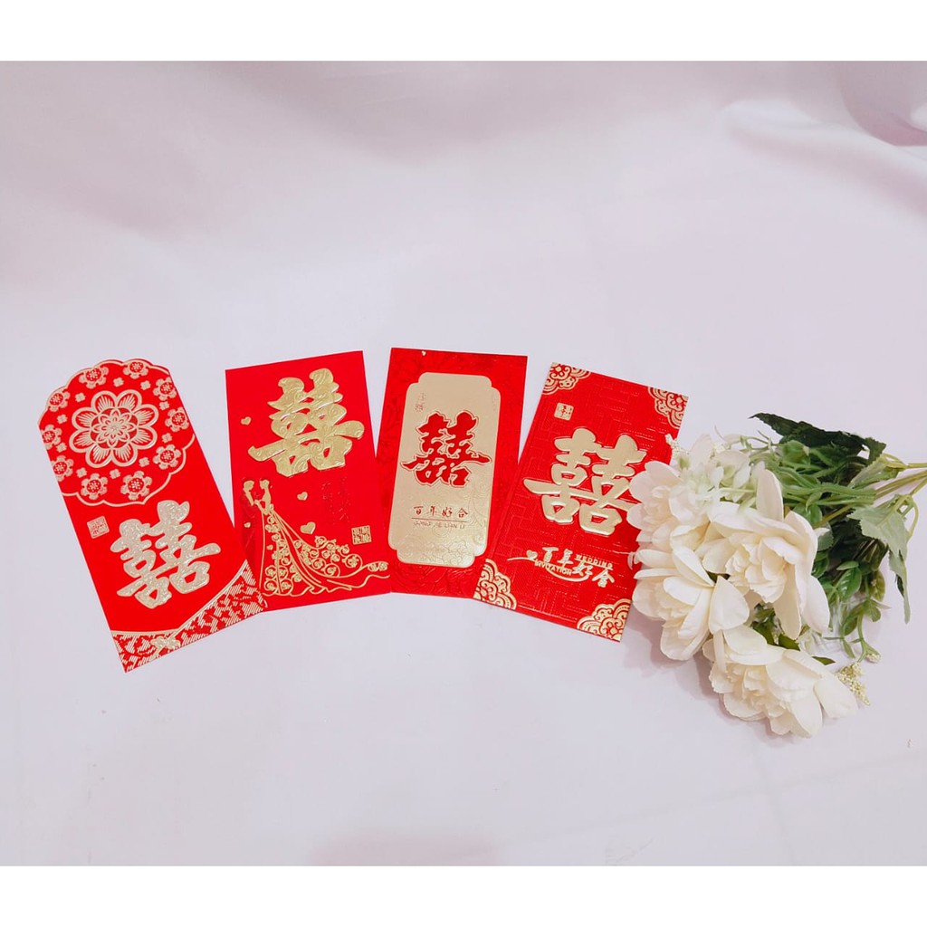 

ANGPAO SHUANG XI (1Bks Isi 6 Lembar)/ANGPAO WEDDING/ANGPAO NIKAH