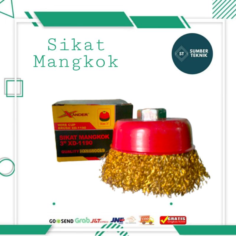 Sikat Kawat Mangkok 3" XANDER/ Sikat Kawat Model Mangkok 3" Lurus