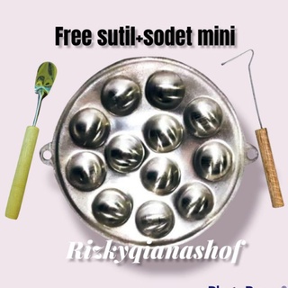 12 Lobang free sutil+sodet/Cetakan telor puyuh/free sutil+sodet mini