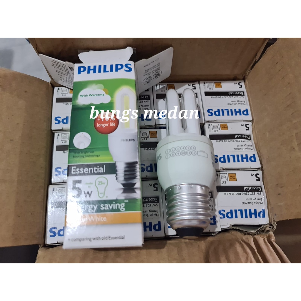 LAMPU PHILIPS ESSENTIAL 5w 5 Watt 5watt KUNING PLC BOHLAM 5 W WW