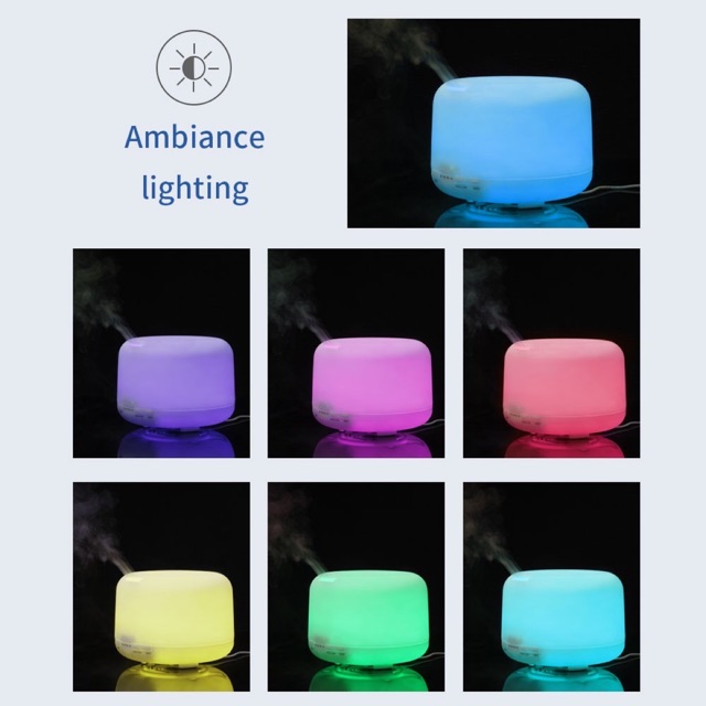 Ultrasonic Aroma Diffuser Humidifier 7 Led Colorful LED