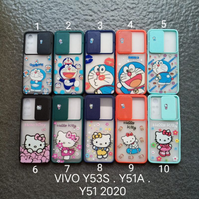 Case gambar Vivo Y51 2020 . Y51A . Y31 2021 . Y33 2021 . Y53S motif cewek ( 4 motif ) soft softcase softshell silikon cover casing kesing housing