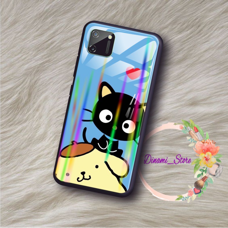 back case glass aurora coco cat vivoVivo Y91 Y17 Y12 Y15 Y93 Y95 Y81 Y83 Y71 Y53 y20 Y30 Y50 DST380