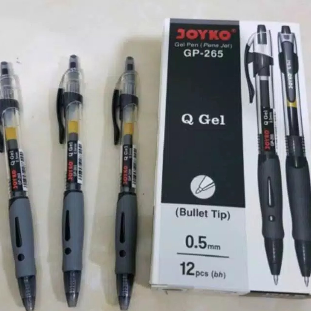 Jual BALLPOINT GEL JOYKO, BALLPOINT GEL GP-265. 1 PAK ISI 12 PCS