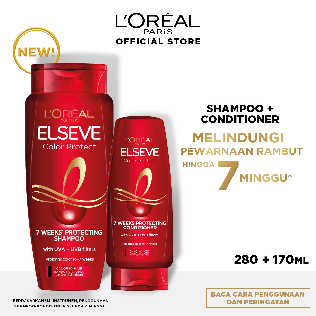 L'Oreal Paris Elseve Color Protecting Hair Care Shampoo + Conditioner