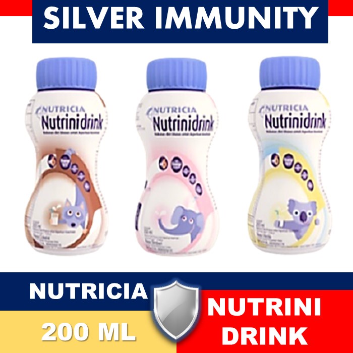 ✔️ NUTRINI DRINK NUTRICIA CAIR 200 ML [ COKLAT, STRAWBERY, VANILA ]