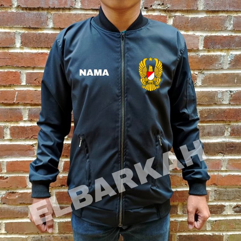 JAKET BOMBER LOGO TNI AD JAKET BOMBER CUSTOM LOGO SENDIRI JAKET BOMBER WATERFROOP jaket bomber terbaru jaket bomber elegan