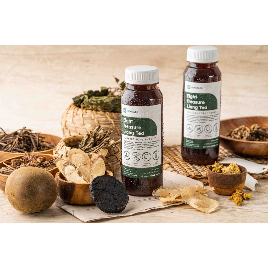 

Herbaleo Eight Treasure Liang Tea 250ml Membantu Meringankan Sakit Tenggorokan