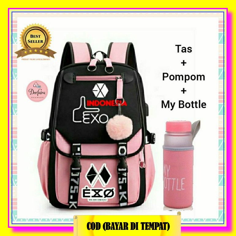Senangbags- Bt21 Love Tas Ransel Anak Sekolah Sd Tk Paud Laki Laki Perempuan Wanita Cewek Laki2 Kela