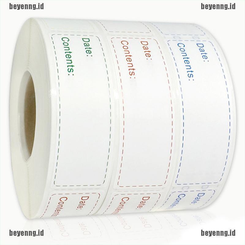 Bey 150pcs / Roll Stiker Label Tanggal / Content Untuk Kulkas / Dapur