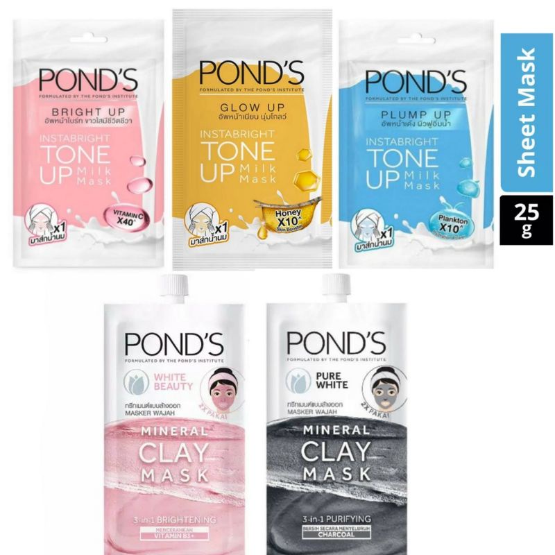 Pond's Instabright Tone Up Milk Mask 25g