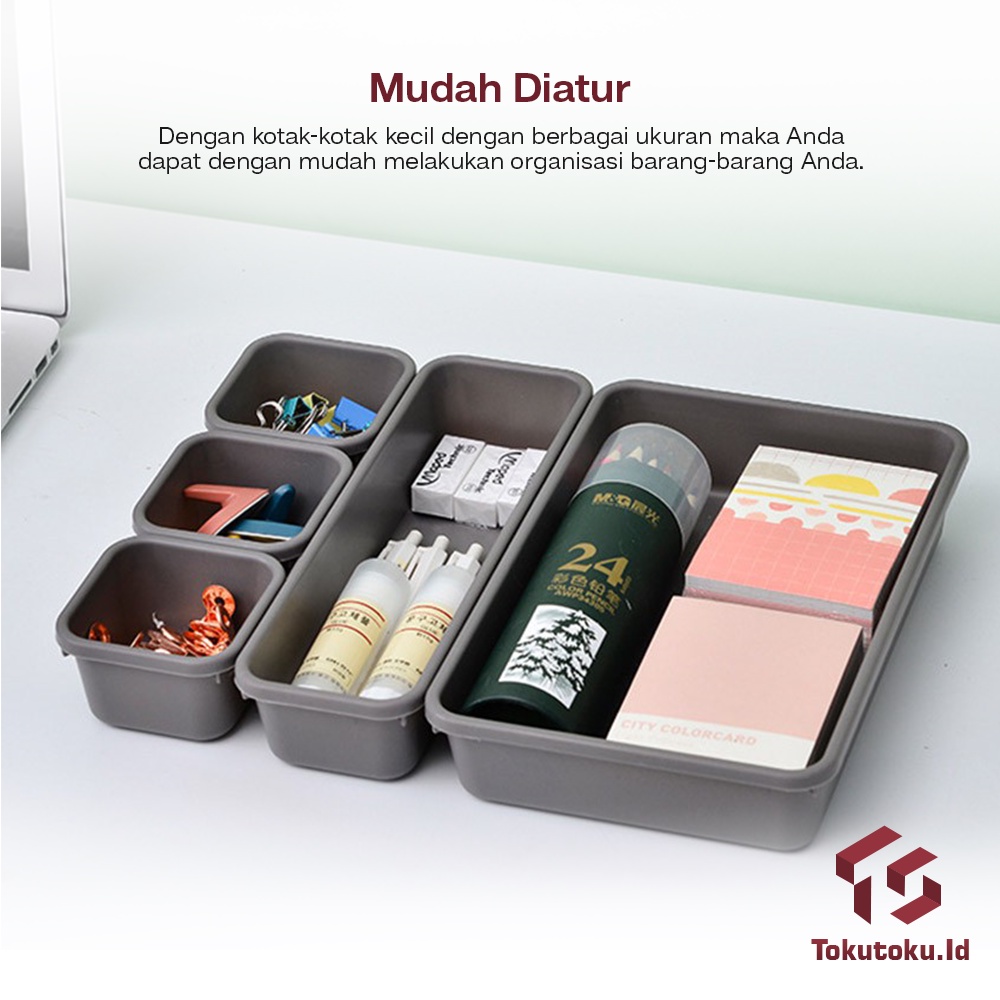 Kotak Sekat Pembatas Laci Tempat Penyimpanan Kosmetik Box Drawer Organizer