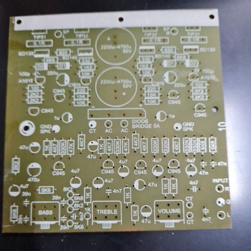 pcb speker aktip  pakai tip 41 .42 sx 2800 w