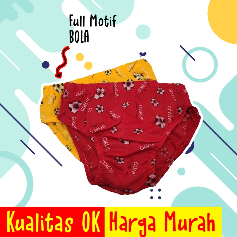 Celana Dalam Anak Laki Laki Sempak Anak Cowok Bagus Murah Motif Bola