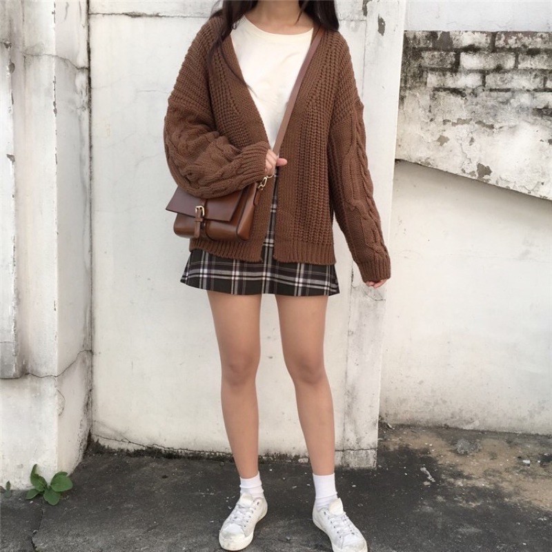 CARDINGAN RAJUT IMPORT KEPANG TEBAL HALUS WANITA KOREA BTS JEPANG ORIGINAL
