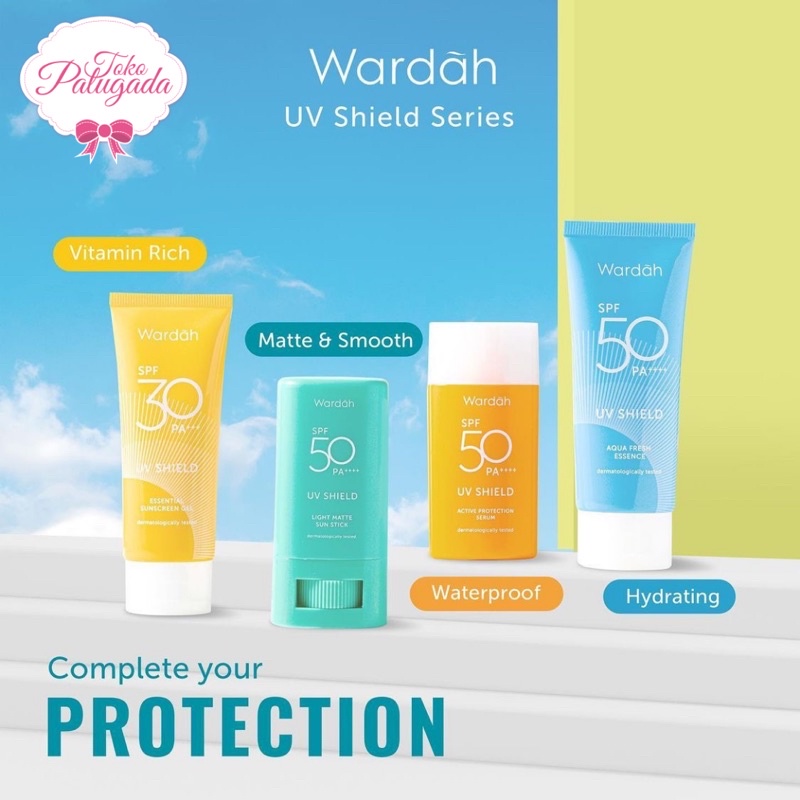 [BISA COD] Wardah UV Shield Sunscreen Light Matte Sun Stick - Wardah UV Shield Sunscreen Gel - Wardah Sunscreen Stick Wardah sunscreen