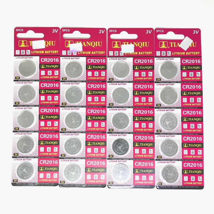 5PC BATERAI KANCING BUTTON CELL CR2016 CR 2016 ECR LM